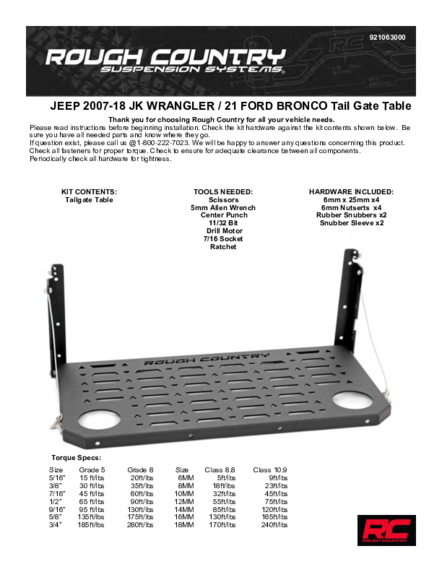 Installation Manual